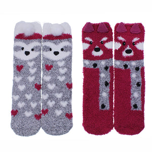 Marshmallow Bed Socks | Sloth & Red Panda
