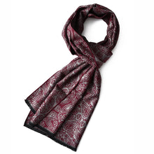 Load image into Gallery viewer, Luxuriously Soft Paisley Print Scarf | Burgundy
