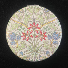 Load image into Gallery viewer, Round Bright William Morris Compact Mirror
