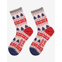 Load image into Gallery viewer, Ladies Bamboo Socks | Fair Isle Christmas Cracker Gift Box (socks)
