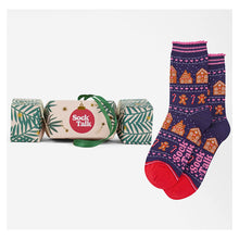 Load image into Gallery viewer, Ladies Bamboo Socks | Gingerbread Christmas Cracker Gift Box

