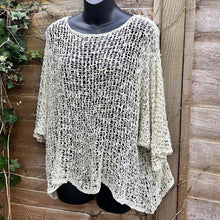 Load image into Gallery viewer, Lola Lightweight Crochet Knit Top (pebble)
