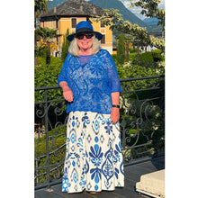 Load image into Gallery viewer, Lola Lightweight Crochet Knit Top (royal blue)
