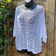 Load image into Gallery viewer, Lola Lightweight Crochet Knit Top (white)

