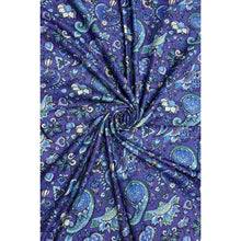 Load image into Gallery viewer, Lotus Paisley Print Wool Scarf (swirl)
