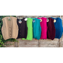 Load image into Gallery viewer, Made in Italy Mohair Blend Button Front Knitted Vest
