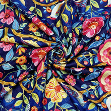 Load image into Gallery viewer, Midnight Garden Birds Scarf (swirl)
