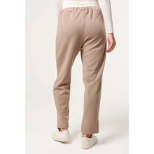 Load image into Gallery viewer, Mocha Stripe Relaxed Drawstring Trousers (back)
