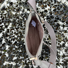 Load image into Gallery viewer, Neat &amp; Compact Abbey Stone Crossbody Bag (open)

