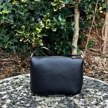 Load image into Gallery viewer, Neat &amp; Compact Black Crossbody Bag (back)
