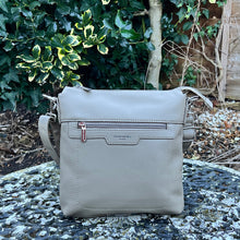 Load image into Gallery viewer, Olive Branch Flat Front Zip Pocket Crossbody Bag
