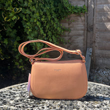 Load image into Gallery viewer, Peach David Jones Everyday Zip Top Crossbody Bag
