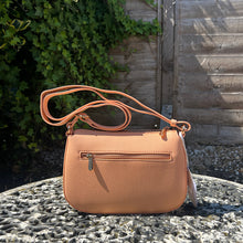 Load image into Gallery viewer, Peach David Jones Everyday Zip Top Crossbody Bag (back)
