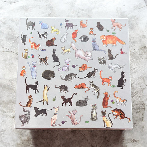 Purrfect Cats Memo Pad & Pen (close up)