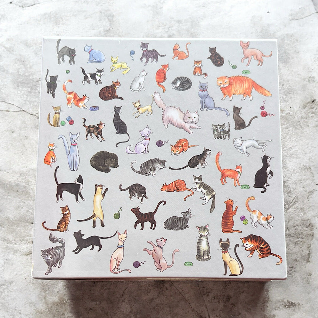 Purrfect Cats Memo Pad & Pen (close up)