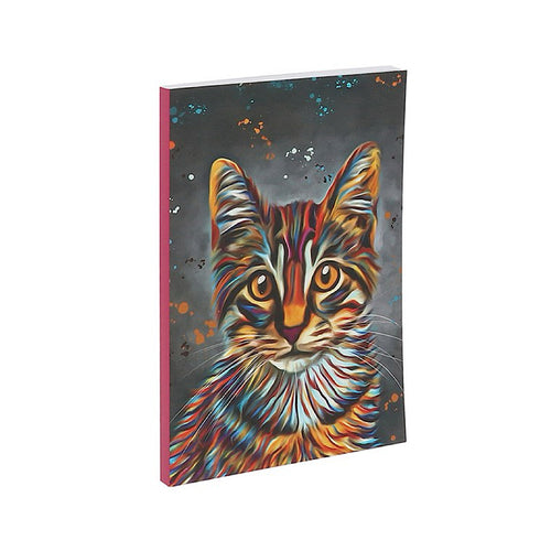 Rainbow Whiskers Cat Art Notebook