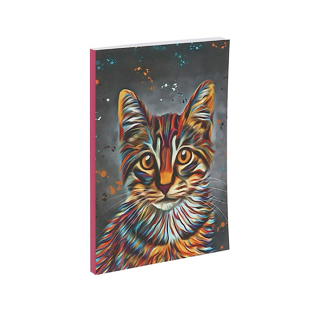 Rainbow Whiskers Cat Art Notebook