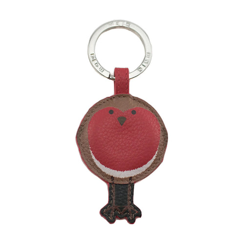 Robin Leather Keyring