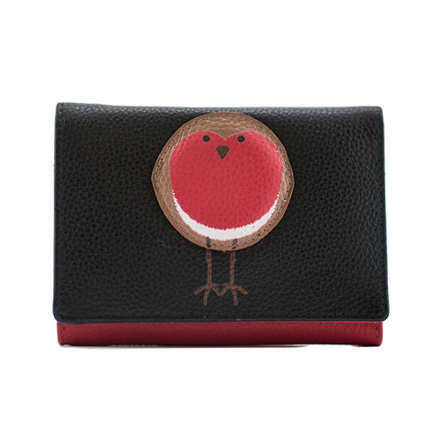 Robin Leather Tri Fold Purse