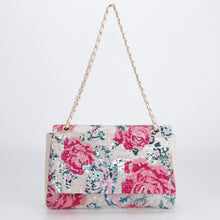 Load image into Gallery viewer, Rosalie Sequin Floral Chain Strap Shoulder Bag
