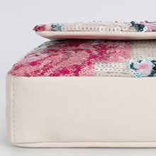 Load image into Gallery viewer, Rosalie Sequin Floral Chain Strap Shoulder Bag (bottom)

