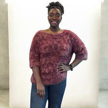 Load image into Gallery viewer, Soft Cable Knit Fluffy Jumper (burgundy)
