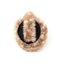 Load image into Gallery viewer, Soft Faux Fur Earmuffs – Fawn Print (folded)
