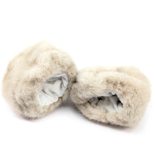 Load image into Gallery viewer, Soft Faux Fur Wrist Cuffs – Cream &amp; Chocolate Brown
