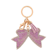 Load image into Gallery viewer, Sparkle Bow Bag Charm &amp; Keyring – Pink
