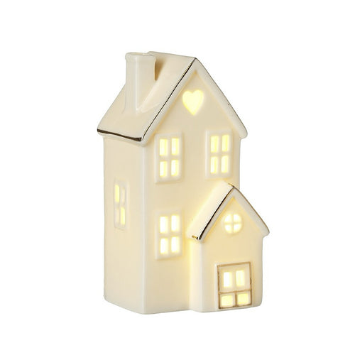 White House with Gold Edge LED Light