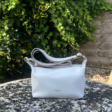 Load image into Gallery viewer, White Pochette Zip Top Crossbody Bag
