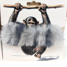 Load image into Gallery viewer, Wild Friends Faux Fur Scrunchies (monkey)
