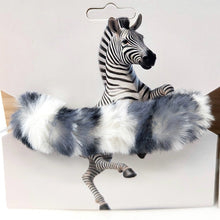 Load image into Gallery viewer, Wild Friends Faux Fur Scrunchies (zebra)

