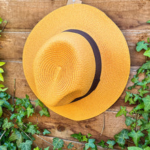 Load image into Gallery viewer, Mustard Panama Foldable Hat 
