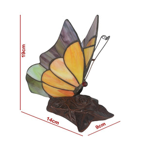 Stain Glass Style Butterfly Lamp