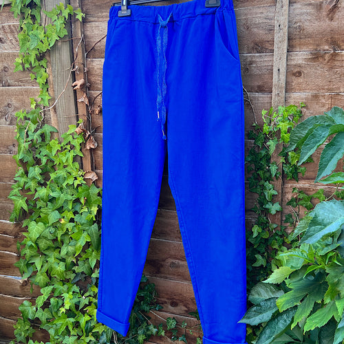 Royal Blue 'Original' Cotton Magic Trousers