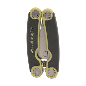 Apple Green & Black OrFolding Pocket Secateurs (closed)