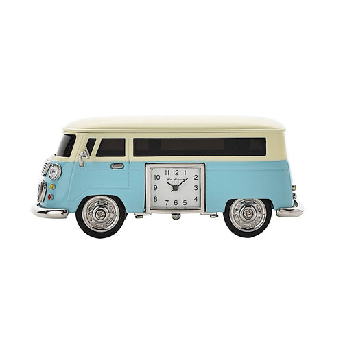 Miniature Clock - Blue Camper Van