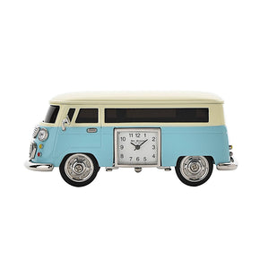 Miniature Clock - Blue Camper Van