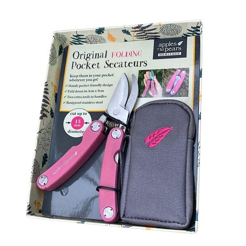 Pink Original Folding Pocket Secateurs (packaged)