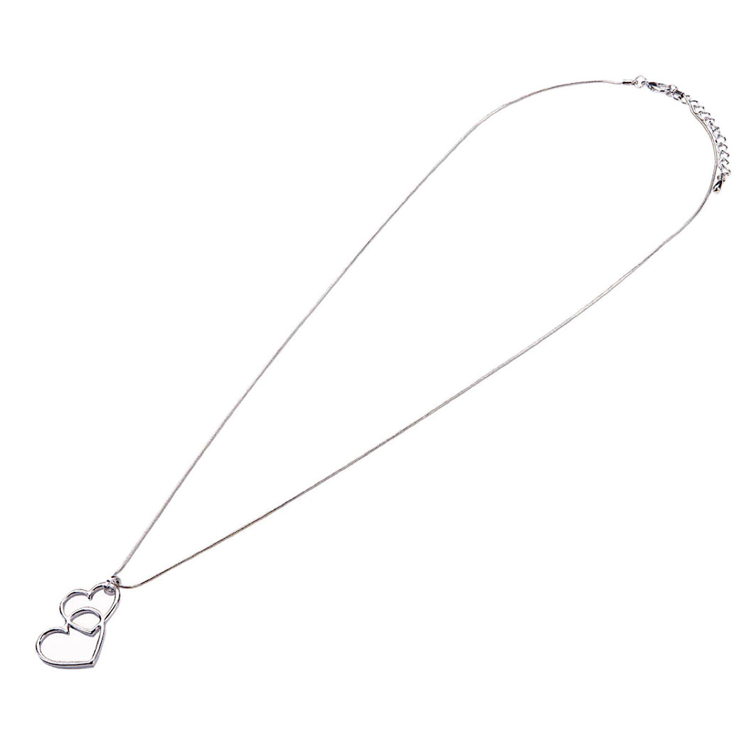 Silver Sweetheart Mid-Length Necklace