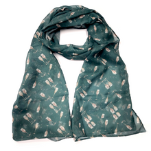 Load image into Gallery viewer, Green Champagne Party Scarf
