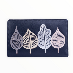 Black Sienna Compact Leather RFID Purse