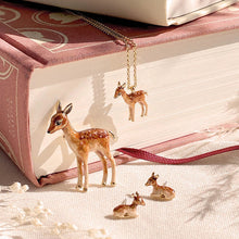 Load image into Gallery viewer, Enamel Fawn Necklace
