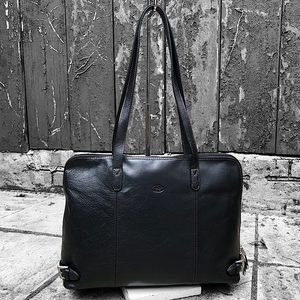 Stylish "Maria" Italian Leather Work Bag | Black
