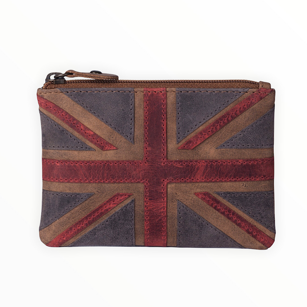 Union Jack RFID Leather Coin Purse