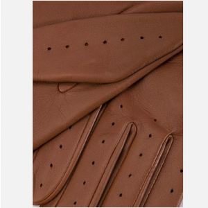 Dents Ladies Cognac Leather Driving Gloves