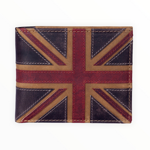 Gents Brown Union Jack RFID Leather Wallet