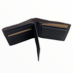 Gents Brown Leather Wallet with Coin Pocket By Ashwood
