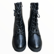 Load image into Gallery viewer, Dior-Rissimo Short Black Croc Print Boots
